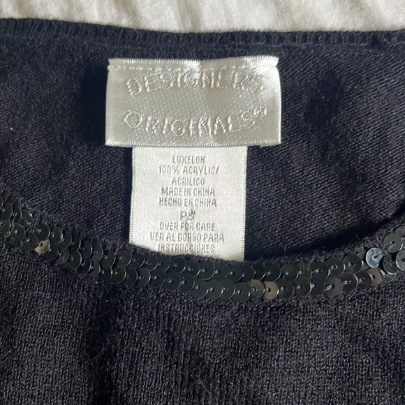 Designers Originals Black Crew Neck Sweater - Picture 3 of 4